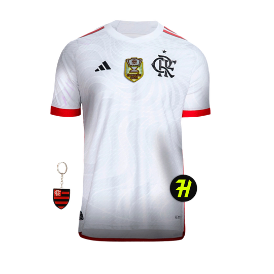 Camisa Flamengo Away 2024/25 Masculina Torcedor + Patch Campeão da Copa do Brasil 2024 +Chaveiro de Brinde