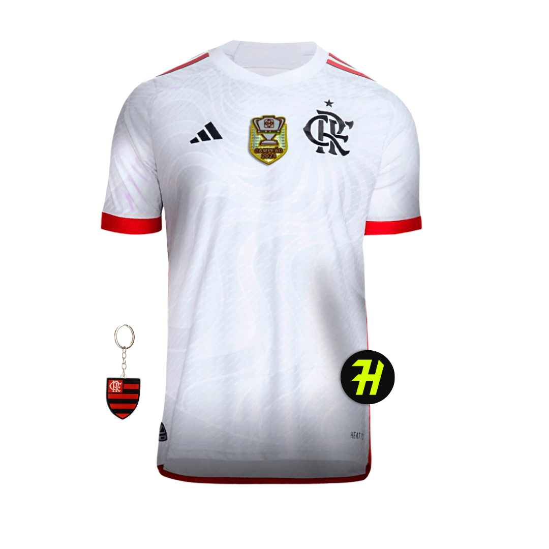 Camisa Flamengo Away 2024/25 Masculina Torcedor + Patch Campeão da Copa do Brasil 2024 +Chaveiro de Brinde