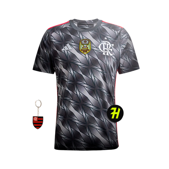 Camisa Flamengo Third 2024/25 Masculina Torcedor + Patch Campeão da Copa do Brasil 2024 +Chaveiro de Brinde