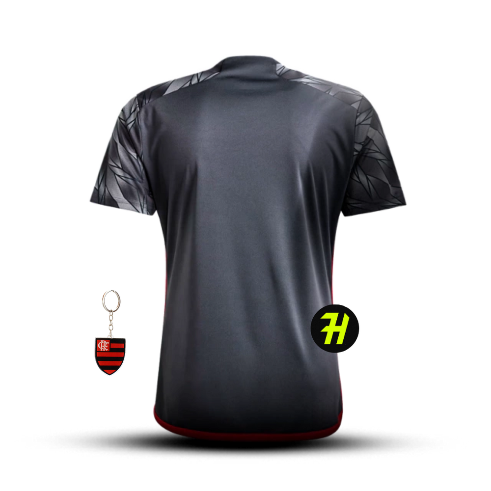 Camisa Flamengo Third 2024/25 Masculina Torcedor + Patch Campeão da Copa do Brasil 2024 +Chaveiro de Brinde