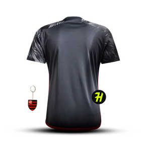 Camisa Flamengo Third 2024/25 Masculina Torcedor + Patch Campeão da Copa do Brasil 2024 +Chaveiro de Brinde