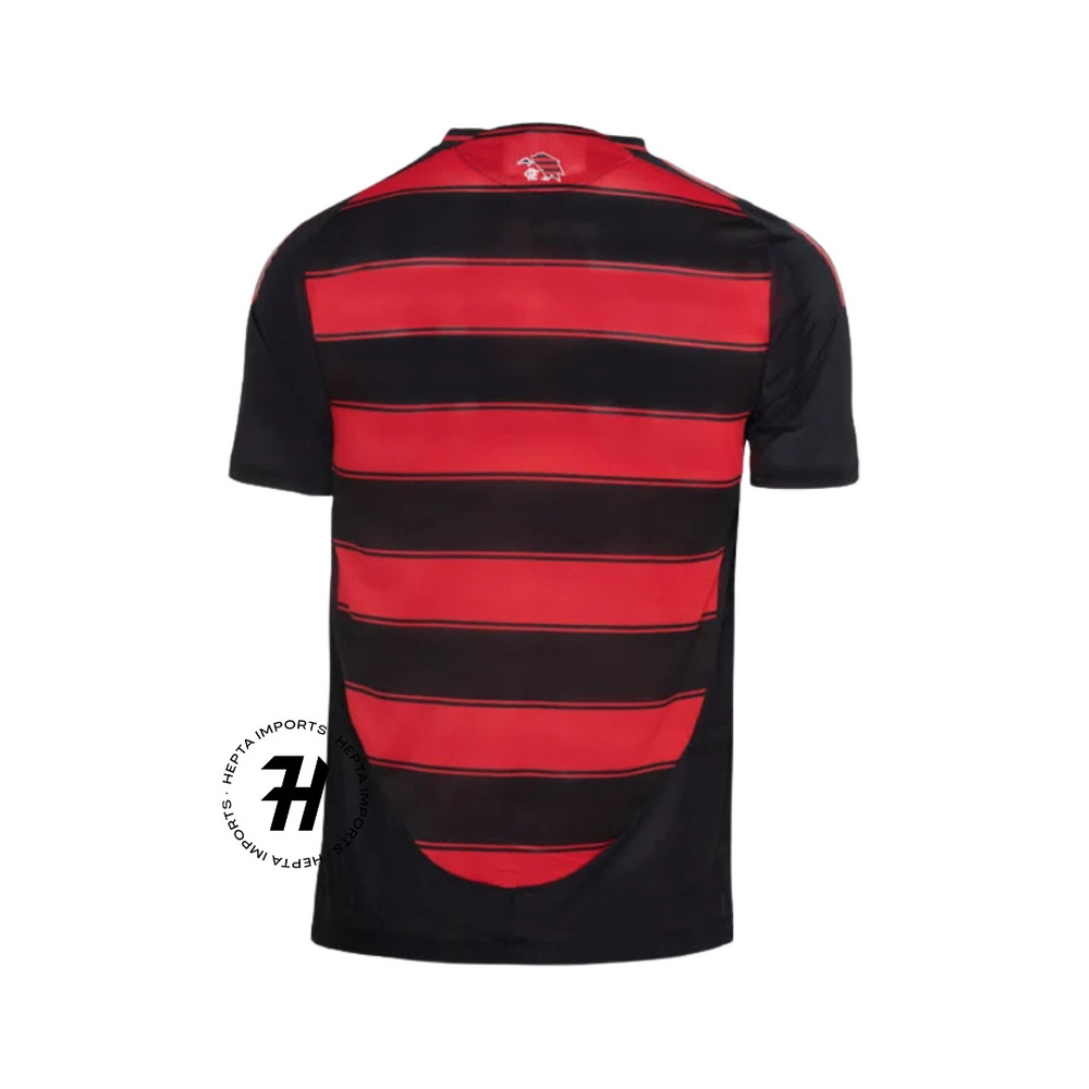 Camisa Flamengo Home Authentic Versão Jogador 2025/26 Vermelho e Preto – Masculina