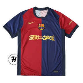 Camisa Barcelona X TRAVIS SCOTT 2025 – Masculina Torcedor