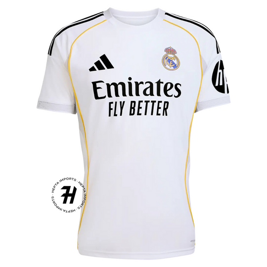 Camisa Real Madrid Home 2025/26 – Masculino Torcedor – Lançamento