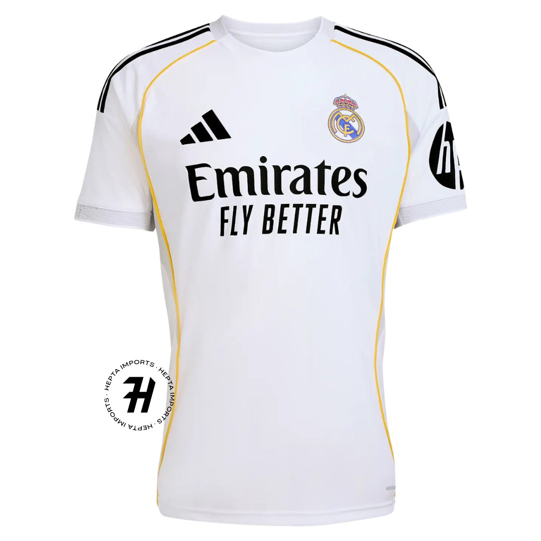 Camisa Real Madrid Home 2025/26 – Masculino Torcedor – Lançamento