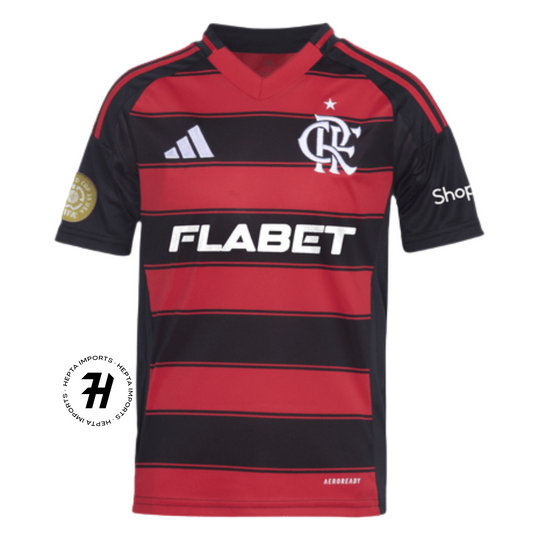 Camisa Flamengo Home 24/25 – Com Patch Mundial de Clubes – Com Patrocínio – Lançamento
