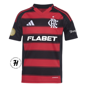 Camisa Flamengo Home 24/25 – Com Patch Mundial de Clubes – Com Patrocínio – Lançamento
