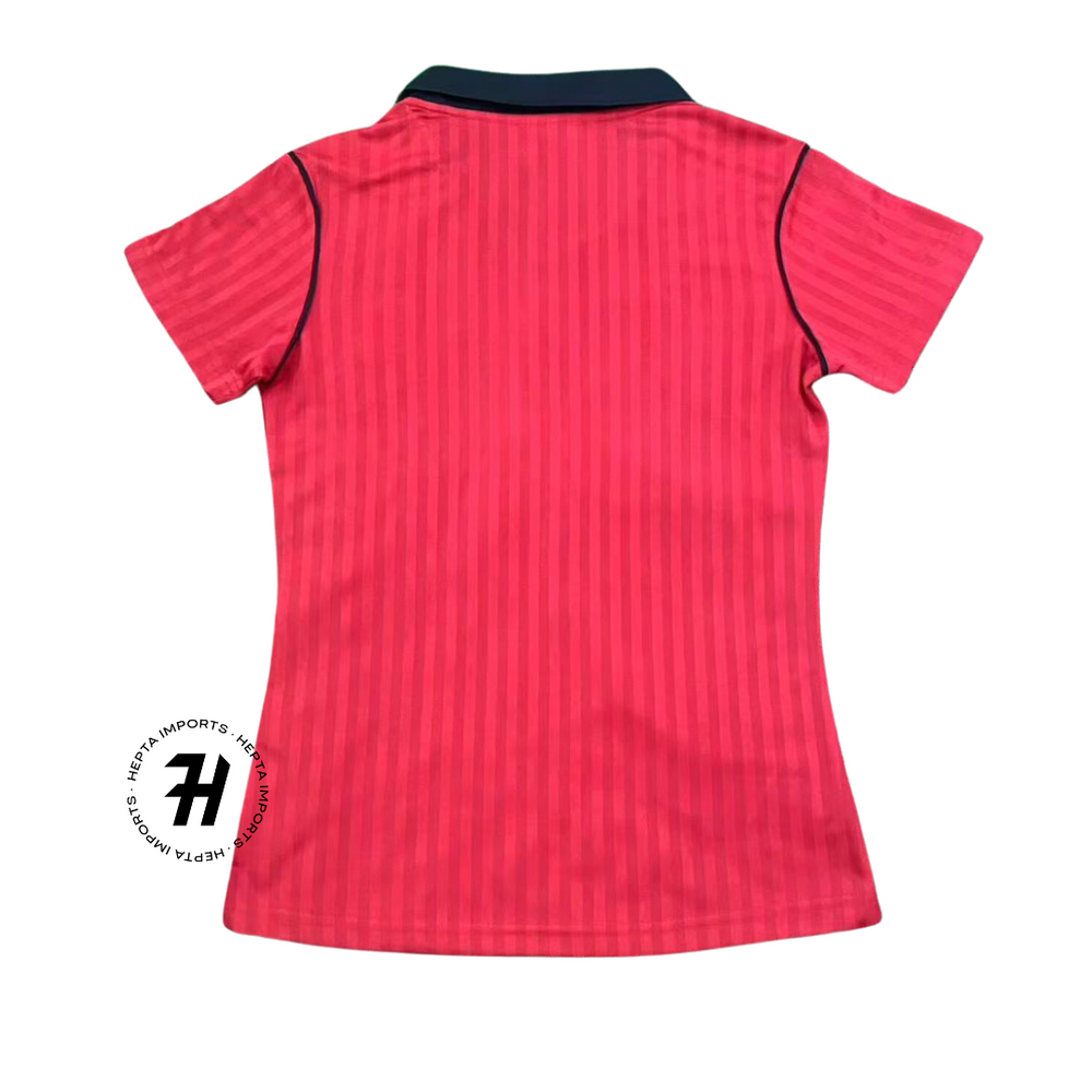 Camisa Flamengo Feminina Terrace Icons 2025 – Lançamento Mundial de Clubes – Rosa Baby Look