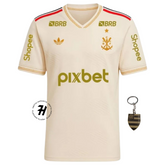 Camisa Flamengo Third 25/26 Lançamento – Com Patrocinadores – Torcedor Masculina + Chaveiro de Brinde