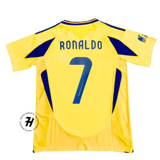 Camisa Al-Nassr Home 24/25 – Torcedor Masculina – PERSONALIZAÇÃO CR7