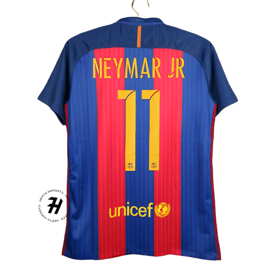 Camisa Barcelona – Retrô 2016/17 – NEYMAR JR #11 – Vermelha – Personalizada