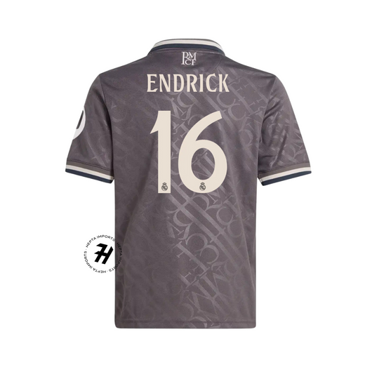 Camisa Real Madrid Third 24/25 – Endrick #16 – Masculina Torcedor