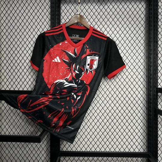 Camisa Japão Edição Dragon Ball Goku – 2024 – Torcedor Masculino – Vermelho e Preto