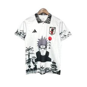Camisa Japão Anine Naruto Pain Yahiko Akatsuki – 24/25 – Torcedor Masculino – Branco com detalhes em Preto