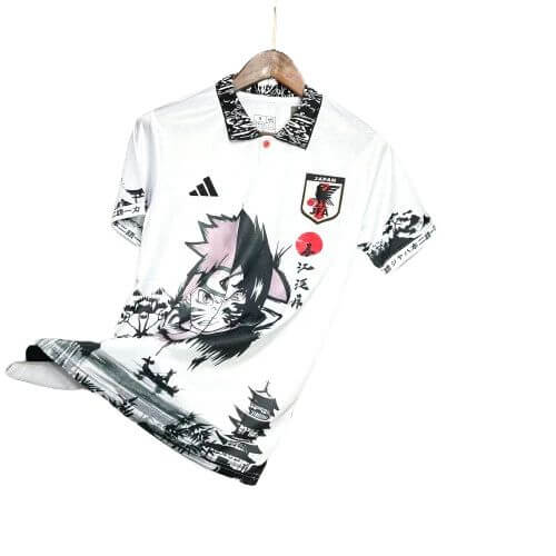 Camisa Japão Anine Naruto Pain Yahiko Akatsuki – 24/25 – Torcedor Masculino – Branco com detalhes em Preto