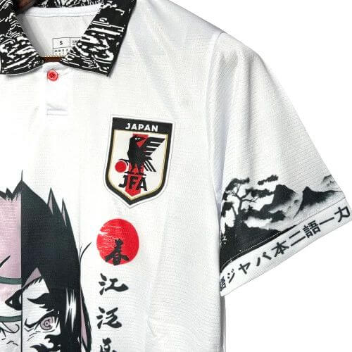 Camisa Japão Anine Naruto Pain Yahiko Akatsuki – 24/25 – Torcedor Masculino – Branco com detalhes em Preto
