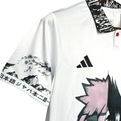 Camisa Japão Anine Naruto Pain Yahiko Akatsuki – 24/25 – Torcedor Masculino – Branco com detalhes em Preto