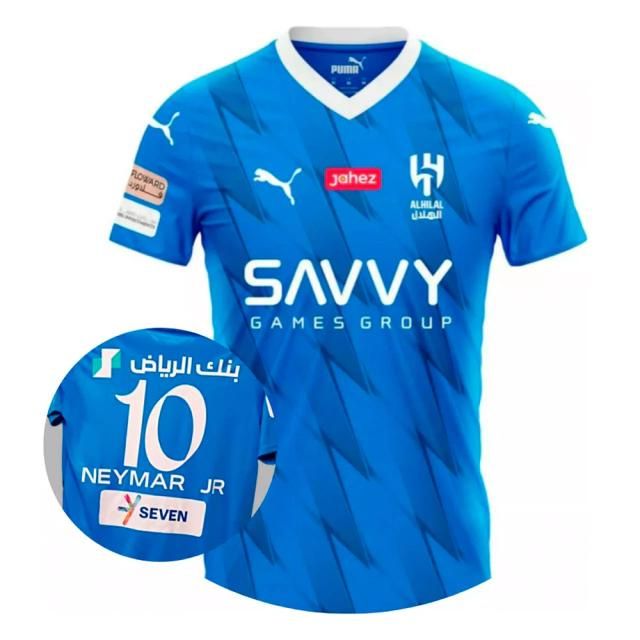 Camisa Al Hilal I 23/24 – NEYMAR JR 10 Masculina
