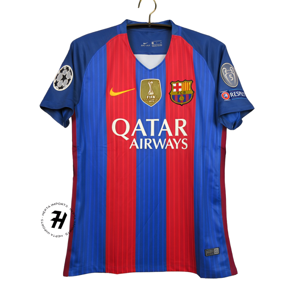 Camisa Barcelona – Retrô 2016/17 – NEYMAR JR #11 – Vermelha – Personalizada