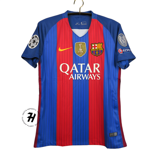 Camisa Barcelona – Retrô 2016/17 – NEYMAR JR #11 – Vermelha – Personalizada