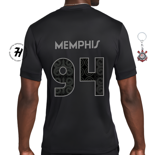 Camisa Corinthians Away 2024/25 – Memphis 94 + Chaveiro de Brinde – Masculina Torcedor