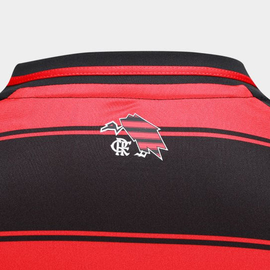 Camisa Flamengo Manga Longa 25/26 Home Adidas Masculino Torcedor - Vermelha e Preta