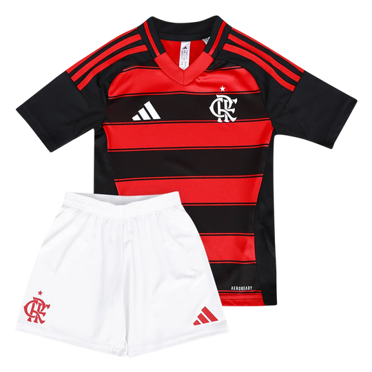 Kit Flamengo Infantil I 25/26 - Torcedor - Preto e Vermelho