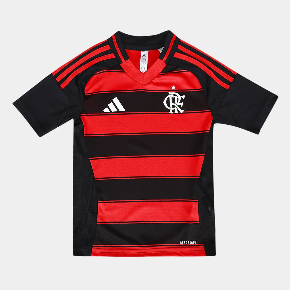 Kit Flamengo Infantil I 25/26 - Torcedor - Preto e Vermelho