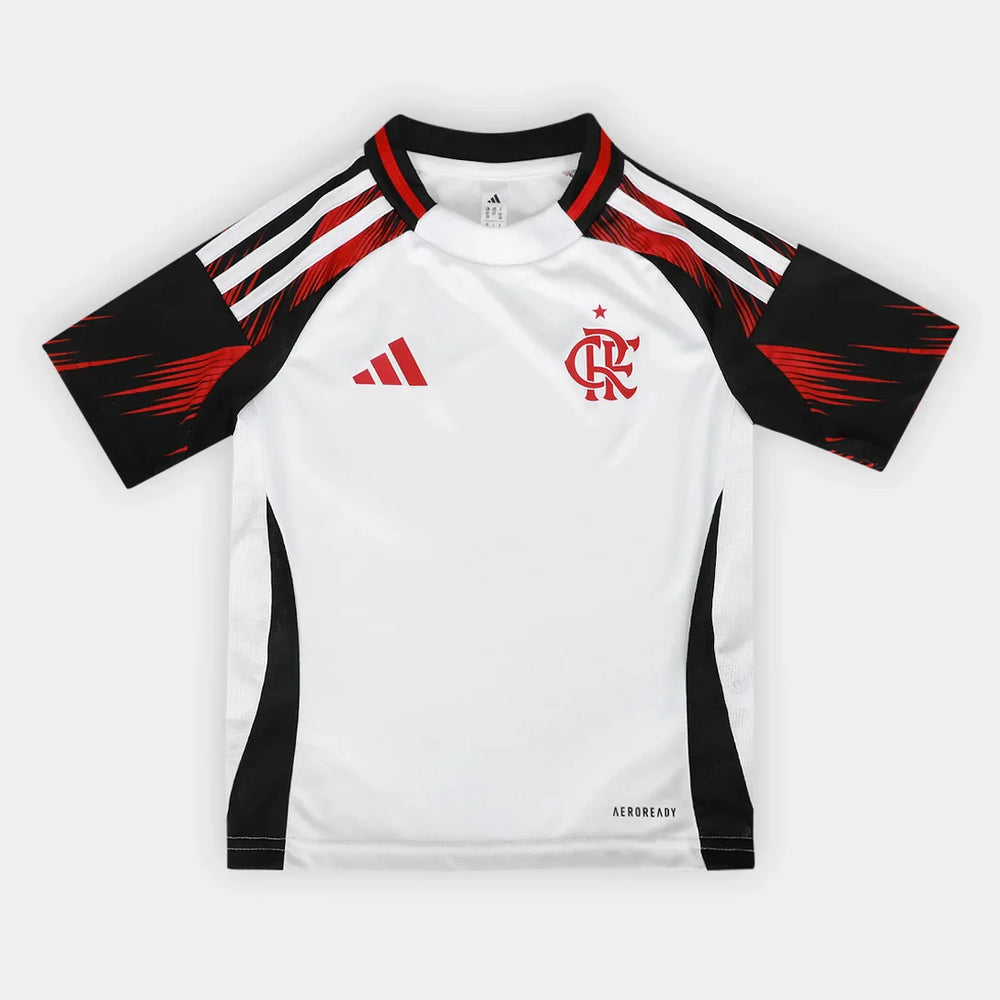 Kit Flamengo Infantil II 25/26 s/n Torcedor Adidas - Branco