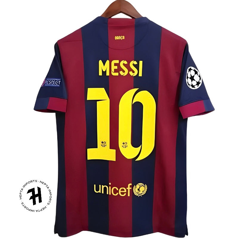Camisa Barcelona – Retrô 2014/15 – MESSI #10 – Vermelha – Personalizada