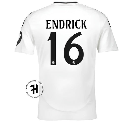 Camisa Real Madrid 24/25 – Endrick #16 – Masculina Torcedor