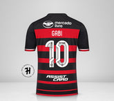 Camisa Flamengo Home 2024/25 – Jogador – Masculina – Com Patrocinadores – Gabi 10#