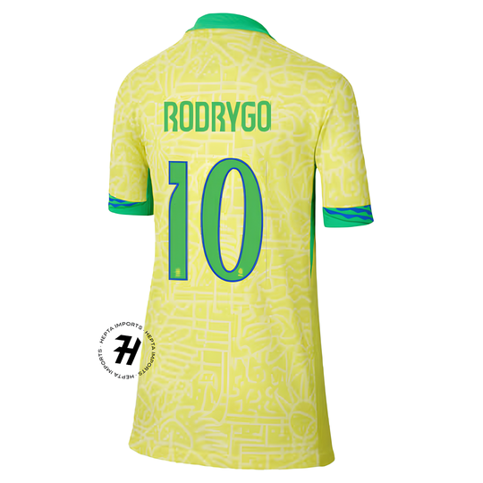 Camisa Seleção Brasileira I 24/25 – RODRYGO/10 Masculina
