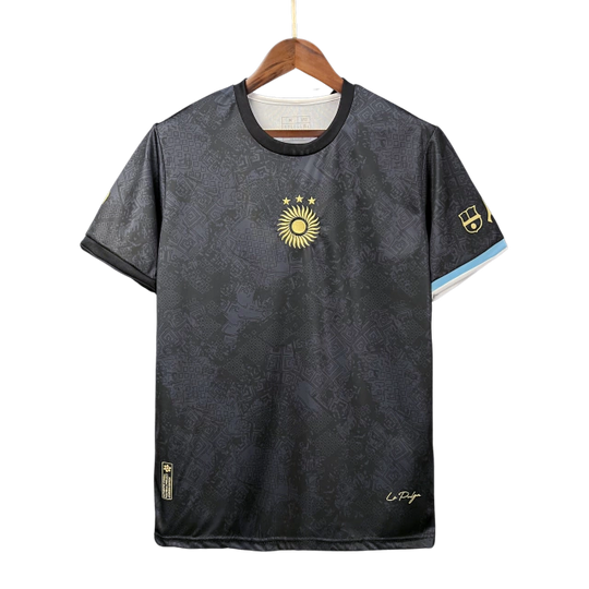 Camisa Goat Argentina Messi 2023/24 Torcedor Masculina Preta Edição Especial “La Pulga”
