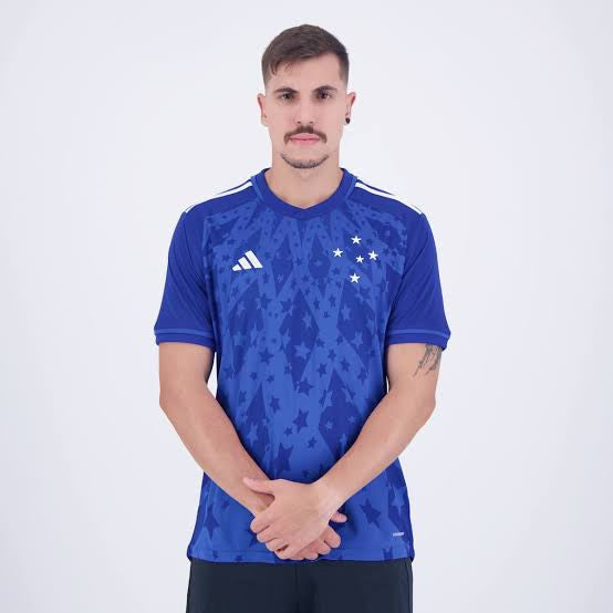 Camisa Cruzeiro Home 24/25 Torcedor Masculina – Azul Royal