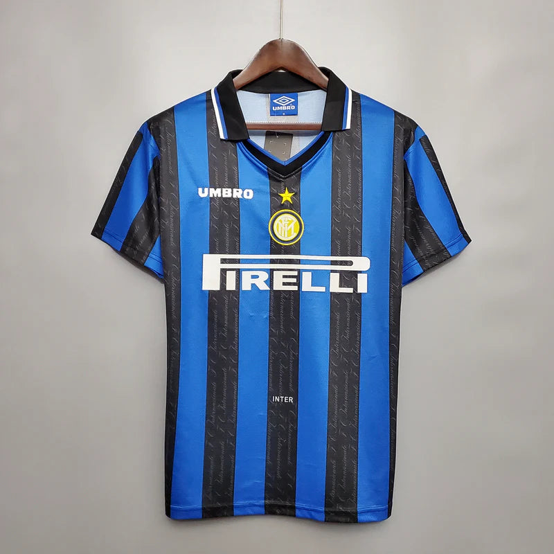 Camisa Inter de Milão Titular 97/98 – Versão Retrô – Ronaldo