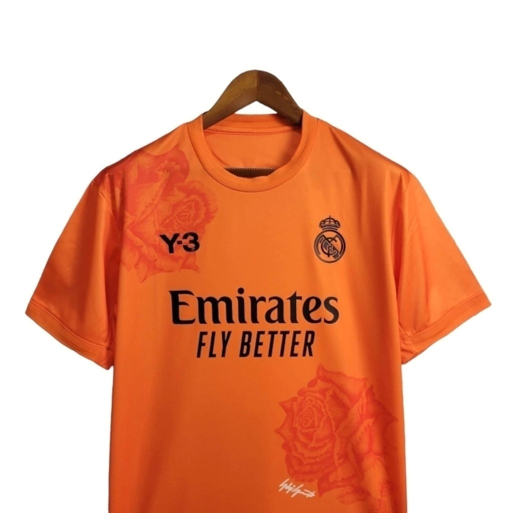 Camisa Real Madrid Edição especial 24/25 – Torcedor Y-3 Masculina – Laranja