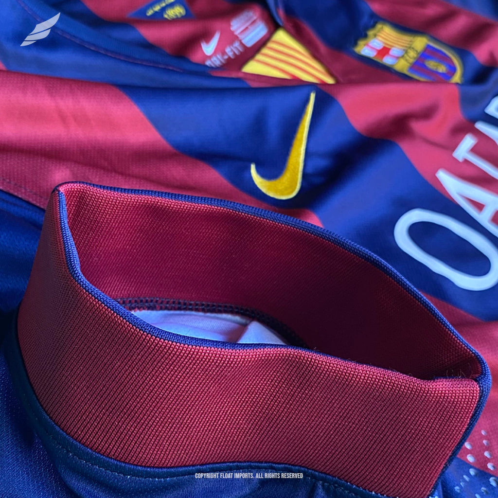 Camisa Barcelona – Retrô 2014/15 – MESSI #10 – Vermelha – Personalizada