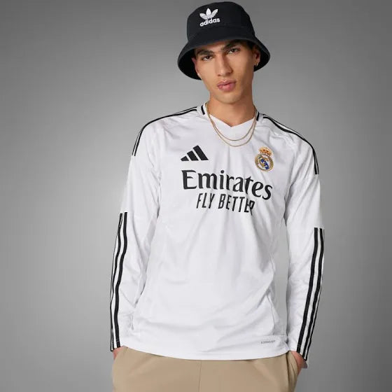 Real Madrid Home 24/25 – Manga Longa – Lançamento