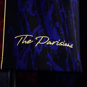 Camiseta The Parisians Edition Special Comma Football PSG Champion UCL Negra y Azul
