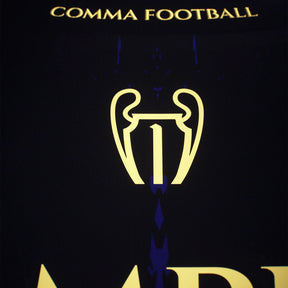 Camiseta The Parisians Edition Special Comma Football PSG Champion UCL Negra y Azul