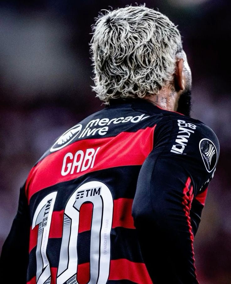 Camisa Flamengo Home 2024/25 – Jogador – Masculina – Com Patrocinadores – Gabi 10#