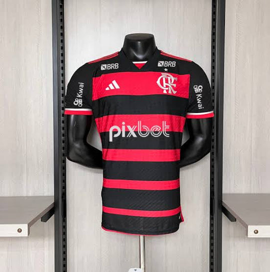 Camisa Flamengo Home 2024/25 – Jogador – Masculina – Com Patrocinadores