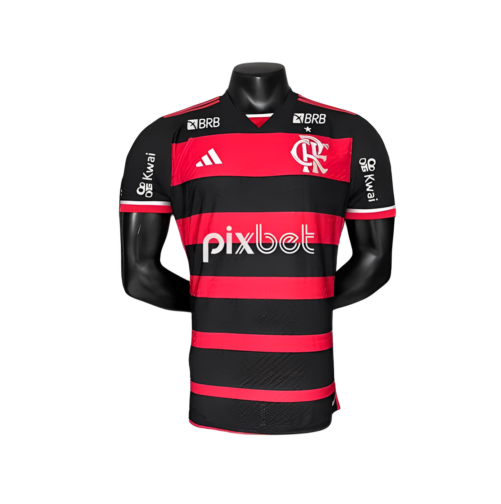 Camisa Flamengo Home 2024/25 – Jogador – Masculina – Com Patrocinadores – Gabi 10#