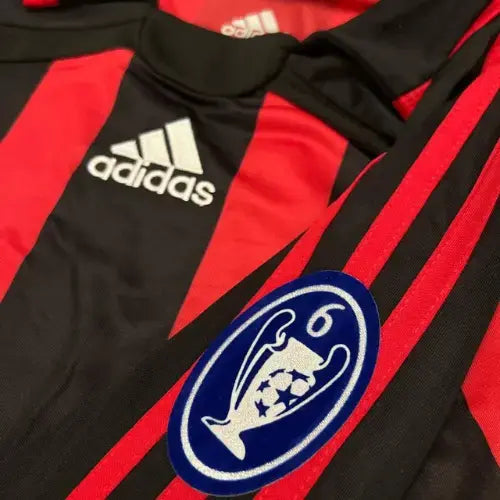 Camisa Milan Home (1) 2006/07 – Retrô Manga Longa Masculina – KAKÁ 22#