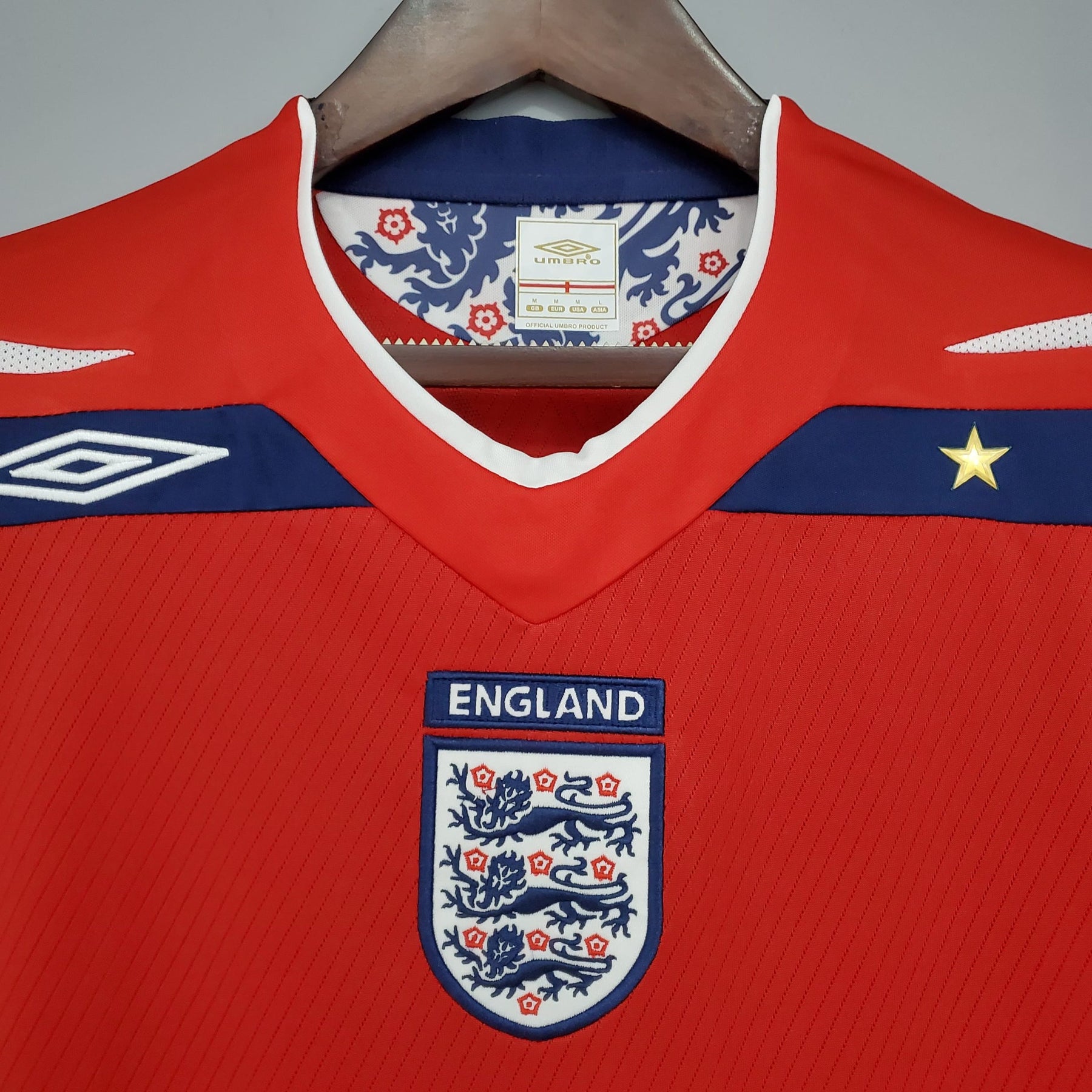 Camisa Inglaterra Away (2) 2008 Umbro Retrô Masculina