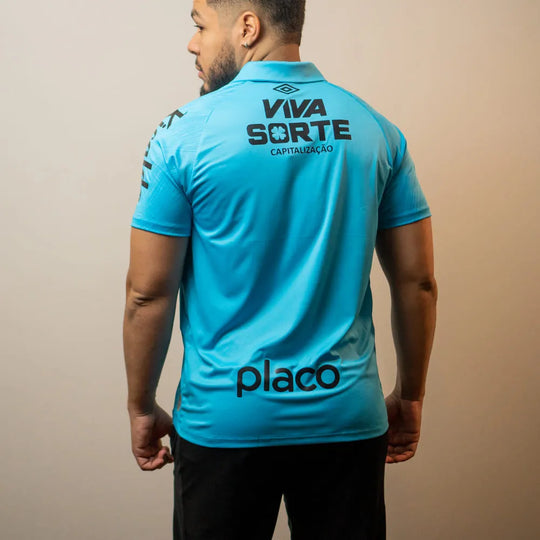 Camisa Santos 2025/26 Edição Especial Azul – Com patrocínio – Masculina Torcedor + Chaveiro de Brinde – Lançamento