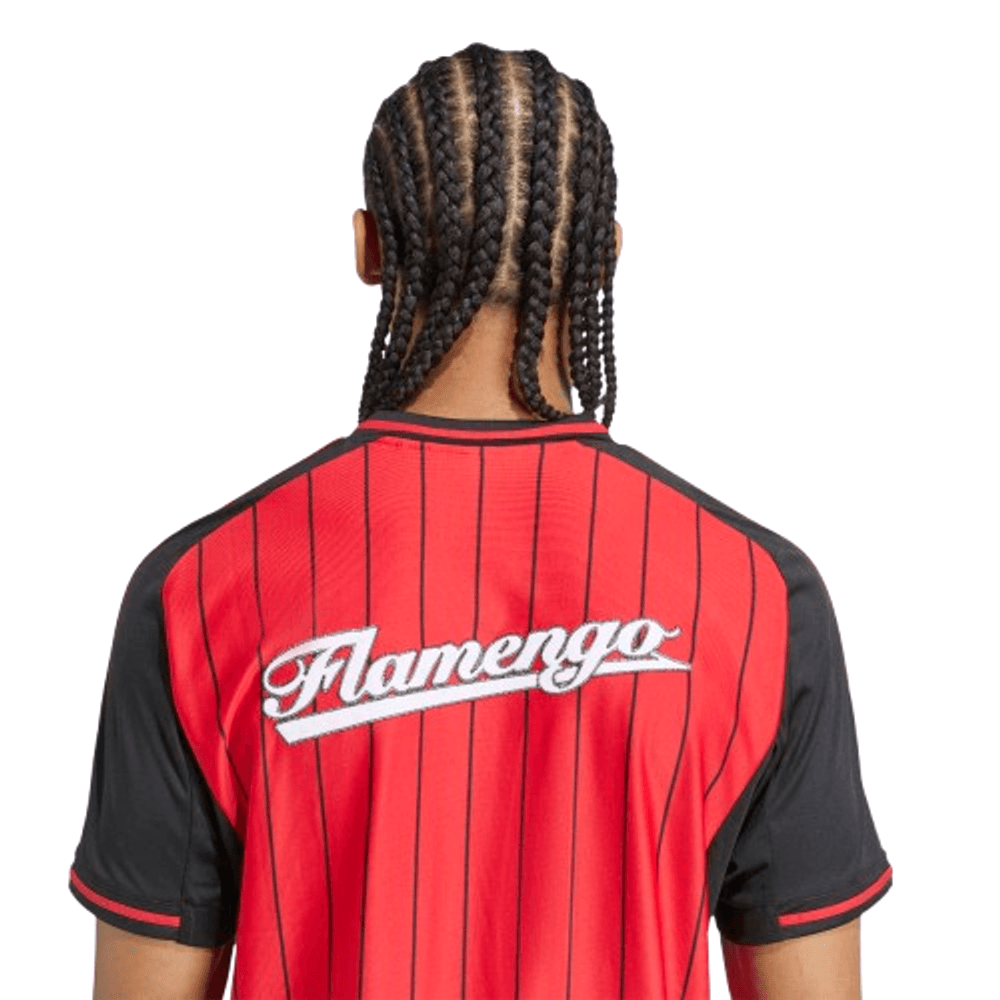 Camisa Flamengo US 25/26 Masculino Adidas Torcedor - Vermelha e Preta