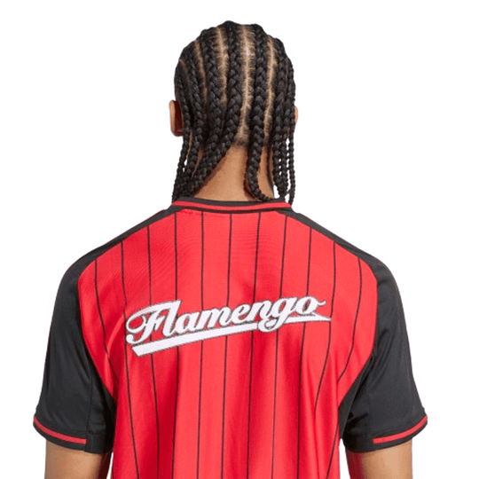 Camisa Flamengo US 25/26 Masculino Adidas Torcedor - Vermelha e Preta