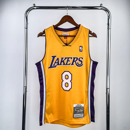 Regata Mitchell & Ness Los Angeles Lakers 1999-00 Dourada
